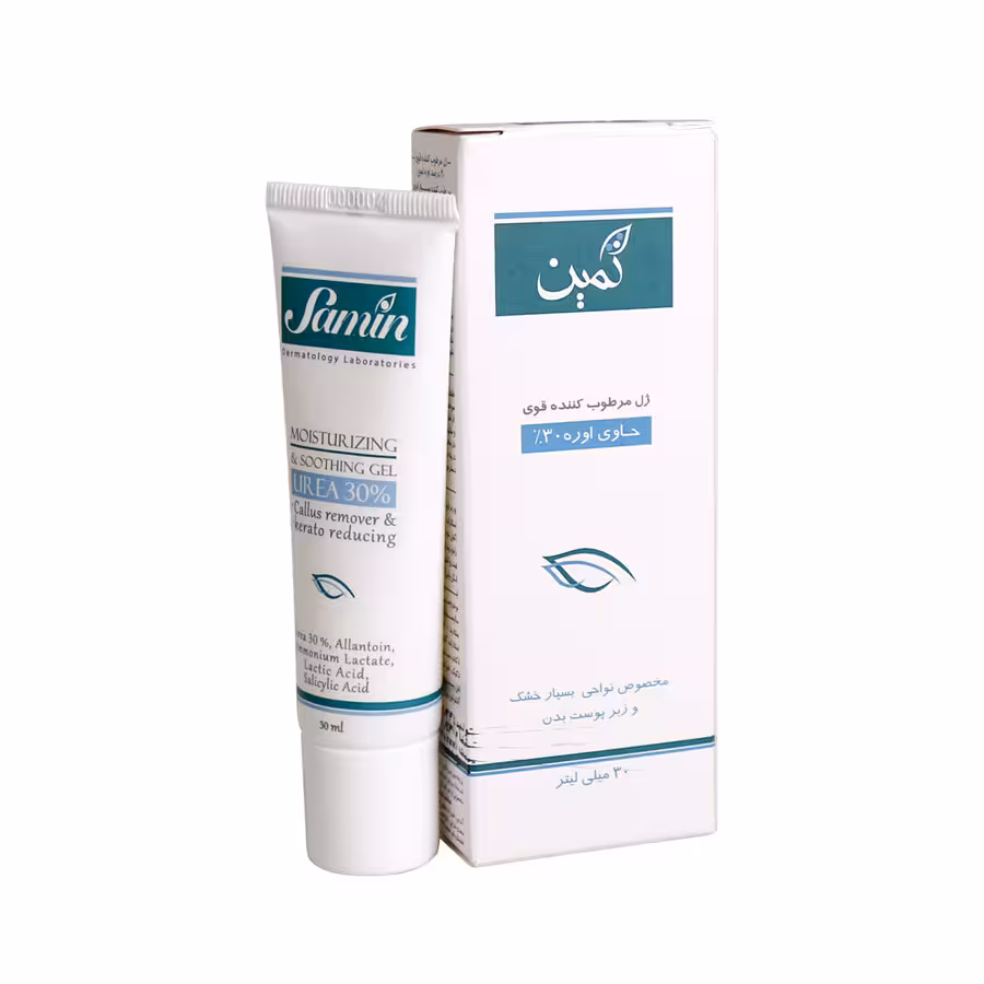 ژل مرطوب کننده قوی حاوی اوره 30% ثمین _ حجم 30 میلی لیتر
