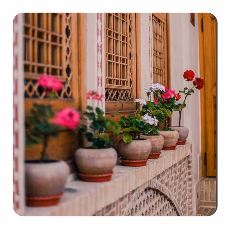 مگنت طرح گلدان ها و ایوان ایرانی کد wmg1076