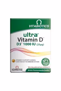 مکمل ویتامین D3 تقویت استخوان‌ها و سیستم ایمنی Vitabiotics – بسته 96 عددی