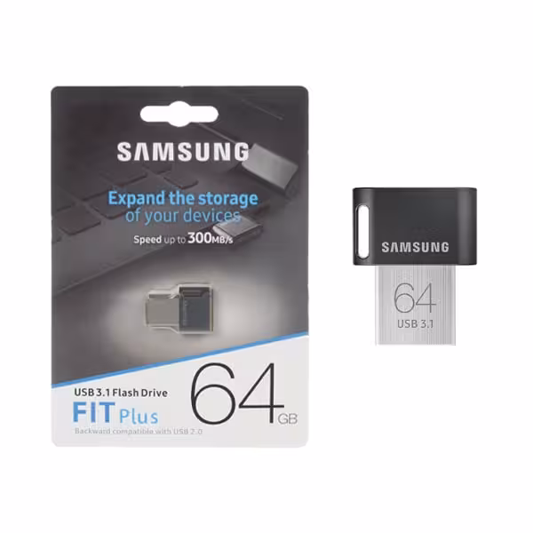 فلش مموری سامسونگ مدل Fit Plus ظرفیت 64 گیگابایت