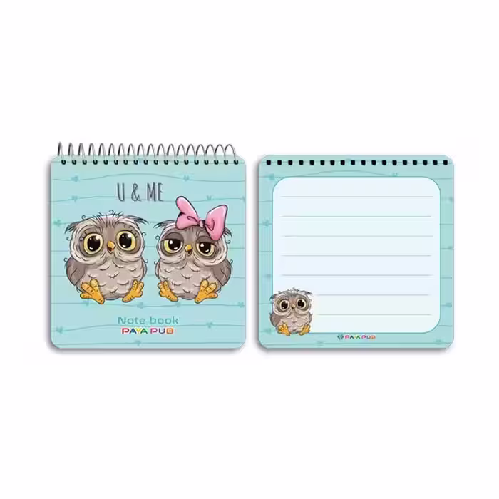 دفترچه یادداشت 10×10 طلقی فانتزی