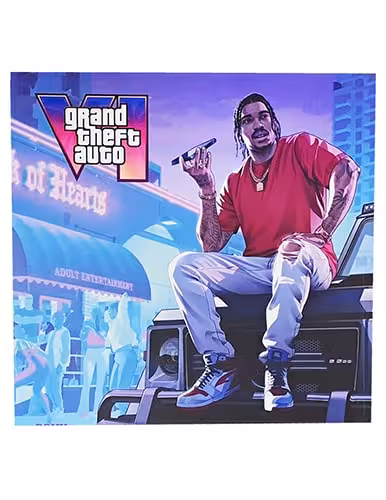 برچسب کنسول PS4 (GO) طرح GTA I جی تی ای