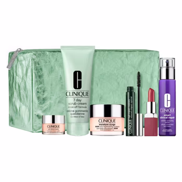 مجموعه مراقبت از پوست کلینیک مدل Clinique Best مجموعه 6 عددی به همراه کیف
