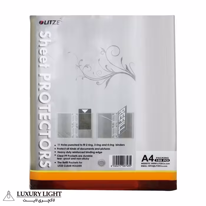 کاور کاغذ A4 لیتز مدل 7436 بسته 100 عددی