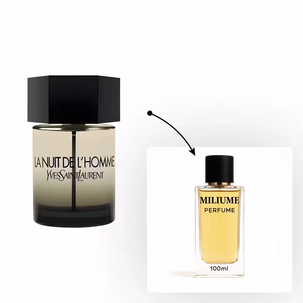 اسانس عطر YSL La Nuit de L`Homme برند kpf - کد 2586 - ایو سن لورن لا نویت لهوم 100ML - میلیوم پرفیوم