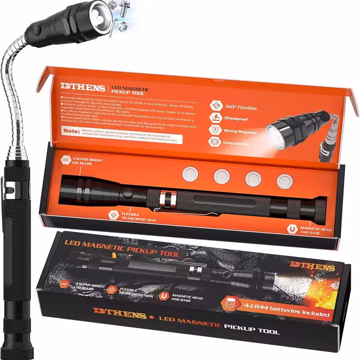 چراغ قوه مغناطیسی و پر نور با کاربرد چند منظوره