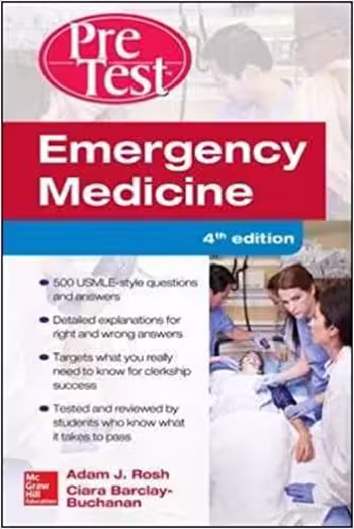 󾕇 دانلود کتاب Emergency Medicine Pretest Self-Assessment And Review, 4th ed, 2016 - دانلود کتاب های دانشگاهی