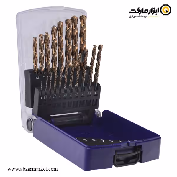 ست مته کبالت 5% ریزو 19 عددی مدل DS19PS