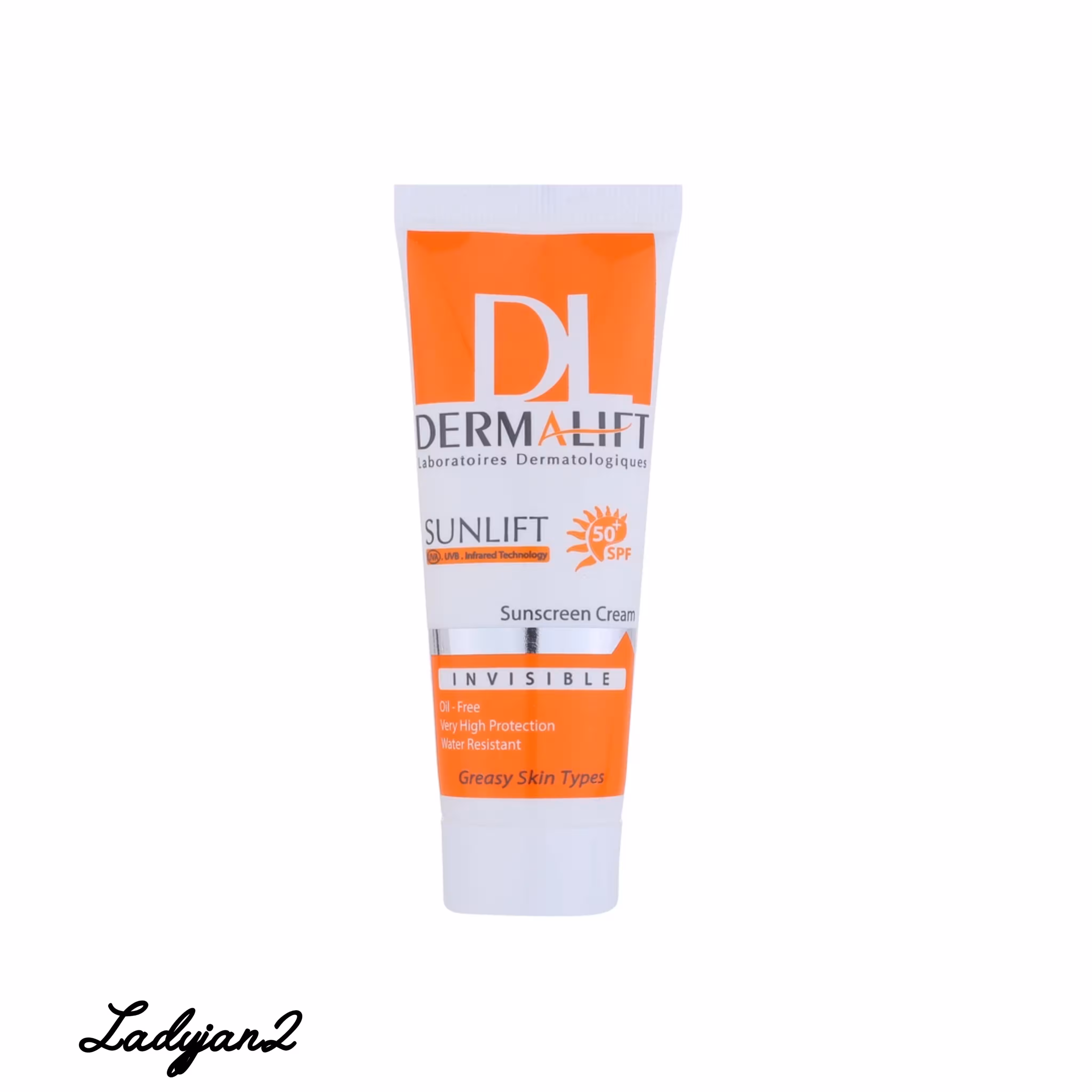 کرم ضد آفتاب بی رنگ درمالیفت با SPF50 مناسب پوست چرب حجم 40 میلی لیتر