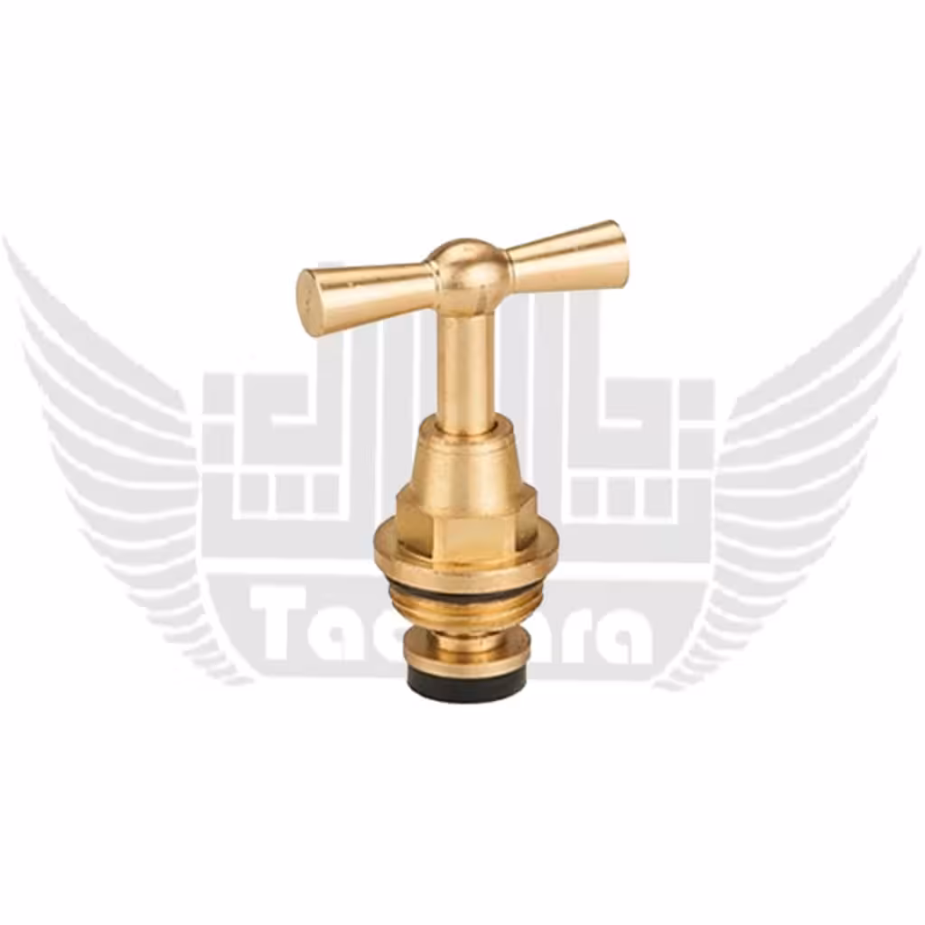 بالا تنه برنجی شیر حیاطی سایز 3/4