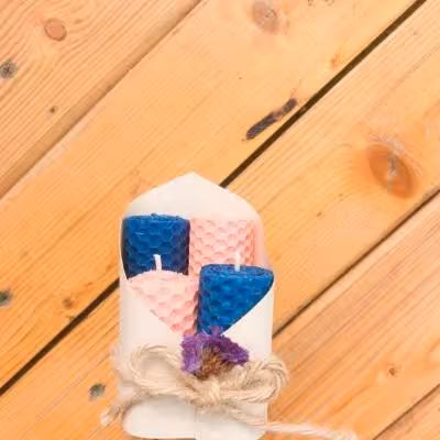 شمع ورق موم عسل چهارتایی