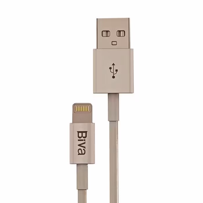 کابل فست شارژ USB به Lightning (آیفون) بیوا (Biva) مدل C-11L با طول 1.5 متر و 3 آمپر