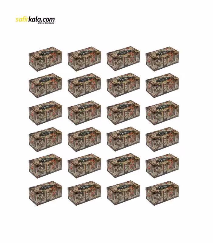 دستمال کاغذی 100 برگ گلریز مدل شقایق بسته 24 عددی