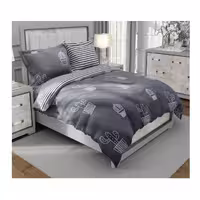 سرویس روتختی دو نفره کارینا مدل ساتین پنبه 6 تکه کد 151