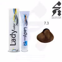 رنگ مو لیدی کالر Lady color شماره 7.3 حجم 100 میلی لیتر رنگ بلوند طلایی