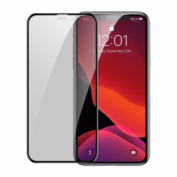 گلس گوشی مدل Full-screen Curved Privacy Tempered Glass Film for iP XR/11 6.1inch（2019）Black باسئوس - فروشگاه اینترنتی پروتاچ