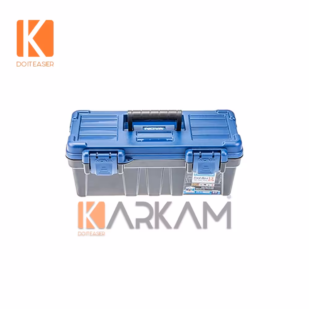 جعبه ابزار 13 اینچ باقفل پلاستیکی NTB-6013 نوا