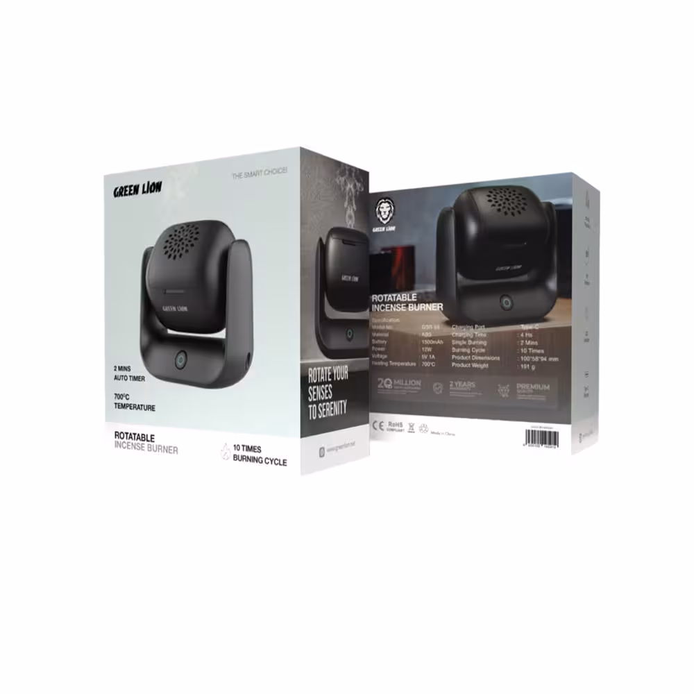 دستگاه بخور قابل چرخش گرین لاین مدل Green Lion Rotatable Incense Burner