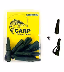 لیدکلیپ پین دار و تیل رابر ماهیگیری برند SHIMANO بسته 10 عددی