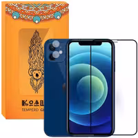 محافظ صفحه نمایش کوالا مدل SUP-04 مناسب برای گوشی موبایل اپل iPhone 12 به همراه محافظ لنز دوربین