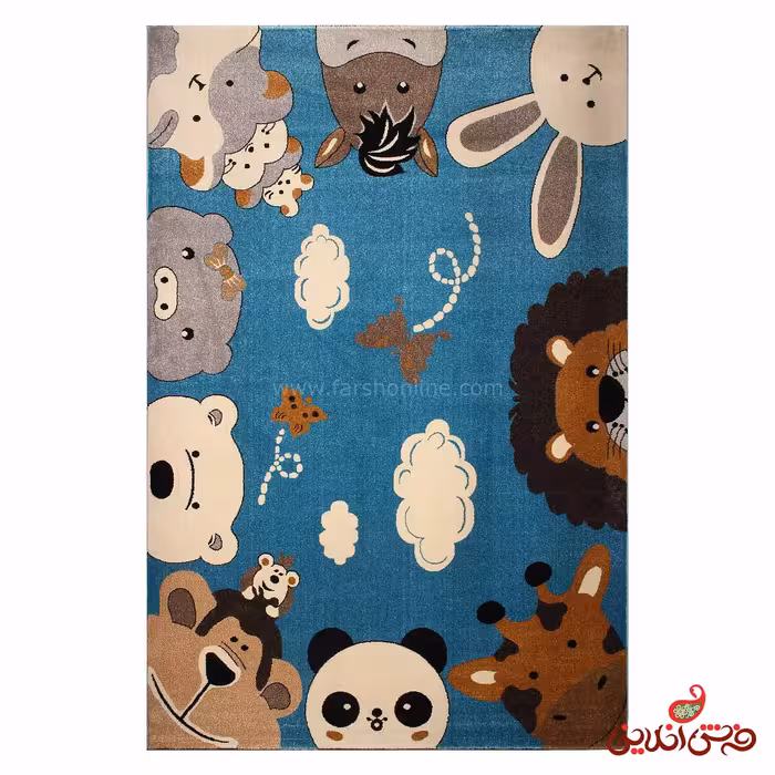 فرش ساوین کد 4058 آبی