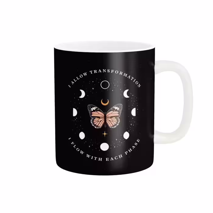 خرید ماگ-لیوان  پروانه با جمله انگبزشی کد 00119