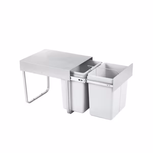 ﺳﻄﻞ زﺑﺎﻟﻪ دو ﻣﺨﺰﻧﻪ رﯾﻠﯽ ﻣﺘﻮﺳﻂ 34 لیتری آدلان