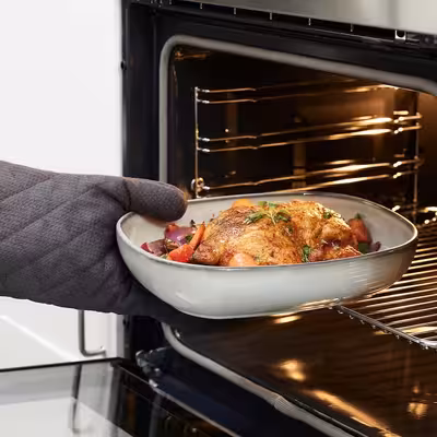 ظرف سرو مرغ واستیک ایکیا مدل GLADELIG مجموعه 2 عددی