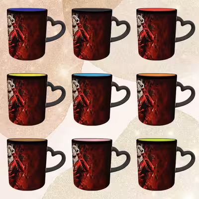 ماگ حرارتی مدل دسته قلبی طرح رونالدو کد 246