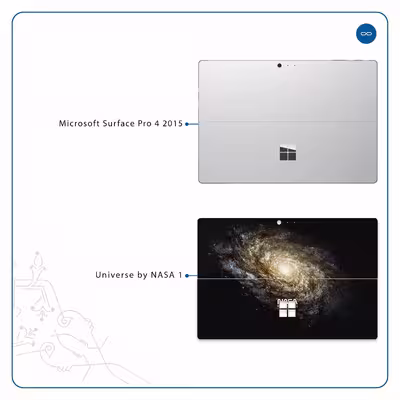 برچسب پوششی ماهوت مدل Universe-by-NASA-1 مناسب برای تبلت مایکروسافت Surface Pro 4 2015