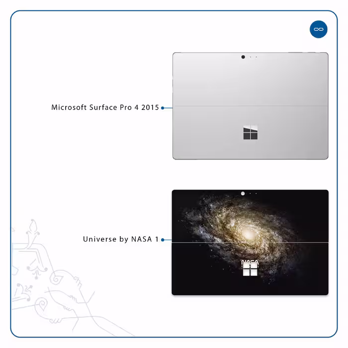 برچسب پوششی ماهوت مدل Universe-by-NASA-1 مناسب برای تبلت مایکروسافت Surface Pro 4 2015