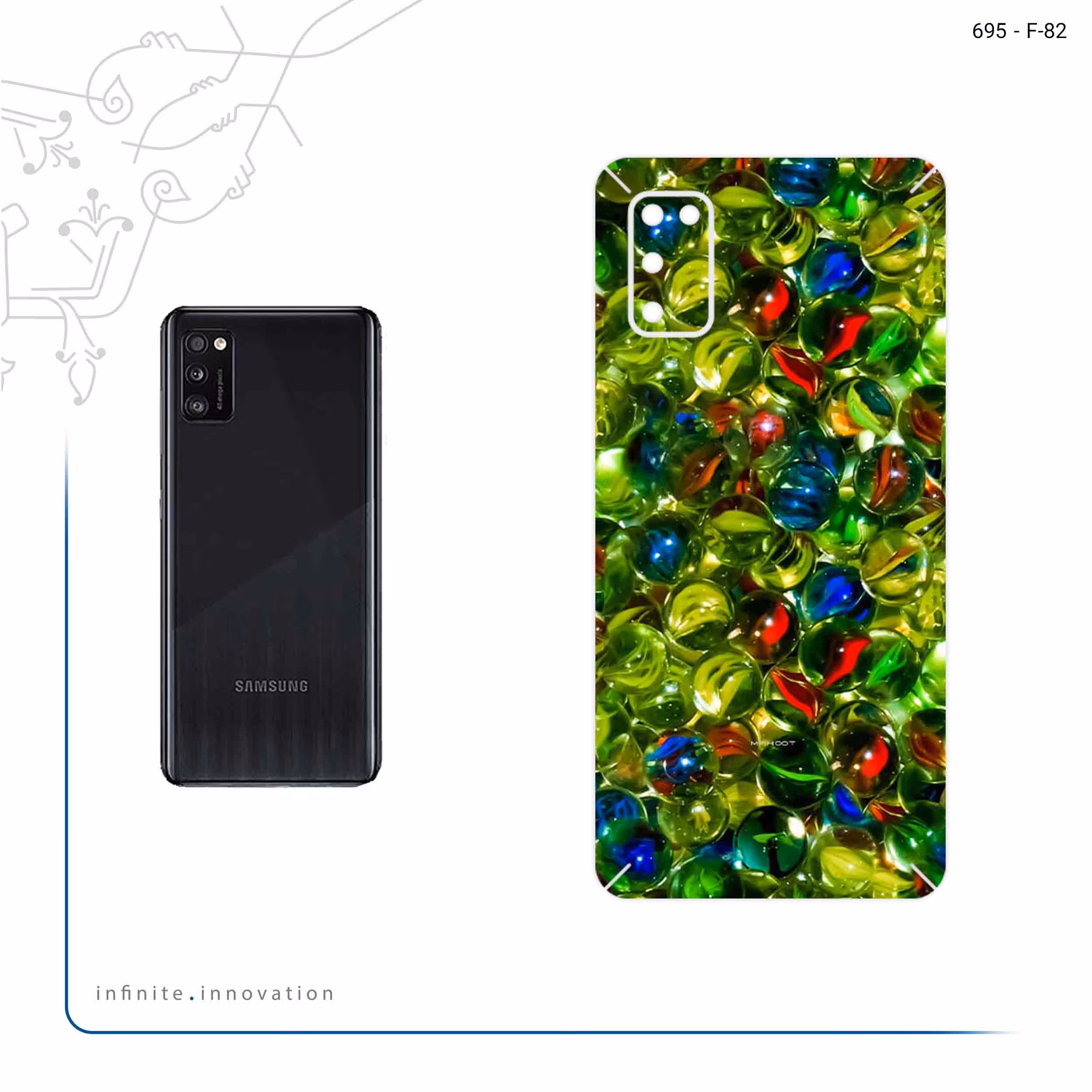 برچسب پوششی ماهوت مدل Marble Nostalgia مناسب برای گوشی موبایل سامسونگ Galaxy A41