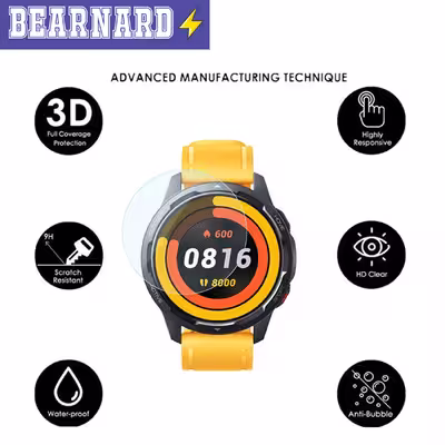 محافظ صفحه نمایش شیشه‌ای برنارد مدل SH-BR مناسب برای ساعت هوشمند سامسونگ Galaxy Watch 3 45mm