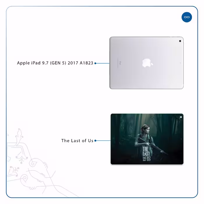 برچسب پوششی ماهوت مدل The Last of Us مناسب برای تبلت اپل iPad 9.7 (GEN 5) 2017 A1823