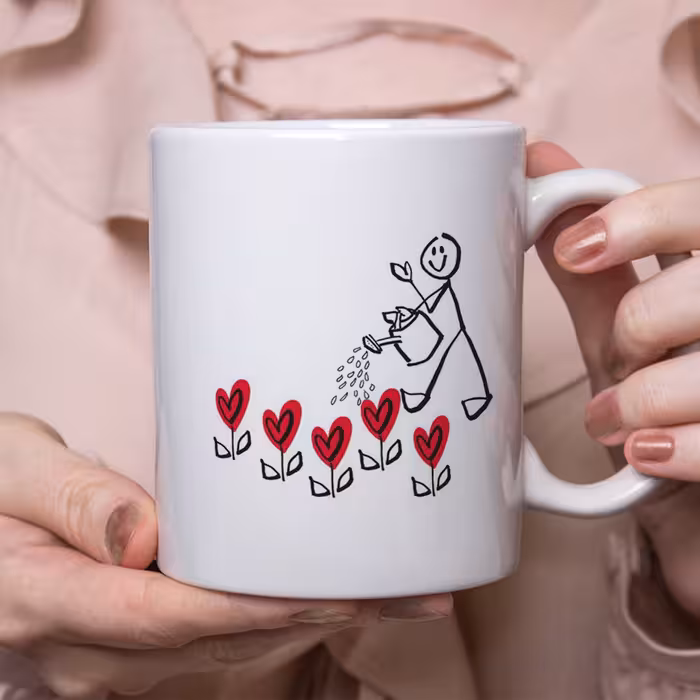 ماگ طرح عشق مدل باغچه عشق L40