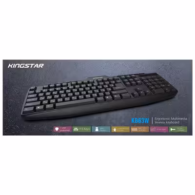 کیبورد بی سیم کینگ استار مدل KB63W