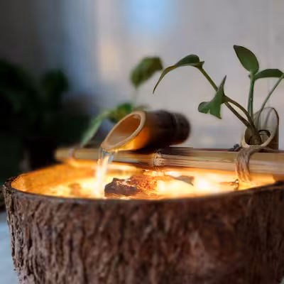 آب نما مدل آرامشبخش طرح چوب