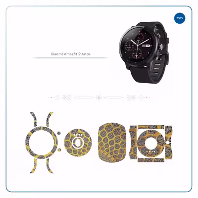 برچسب ماهوت طرح Iran Tile2 مناسب برای ساعت هوشمند شیایومی Amazfit Stratos