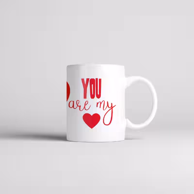 ماگ طرح اسم مژگان مدل قلب کد 116