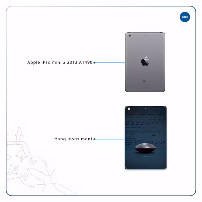 برچسب پوششی ماهوت مدل Hang Instrument مناسب برای تبلت اپل iPad mini 2 2013 A1490
