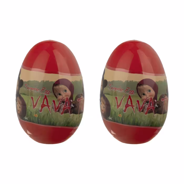 اسباب بازی شانسی وو تویز طرح تخم مرغی مدل Twin Misha masha مجموعه 2 عددی