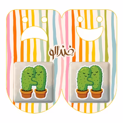 پیکسل خندالو مدل کاکتوس کد 5276 به همراه مگنت