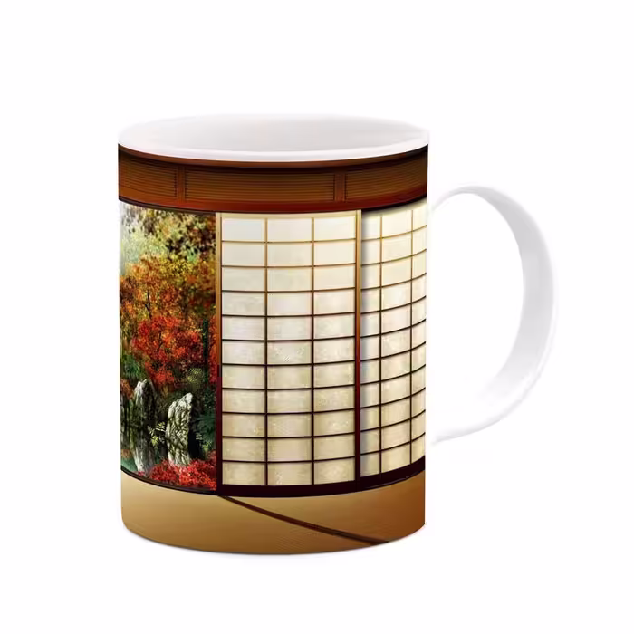 ماگ طرح خانه چینی مدل mgs11359