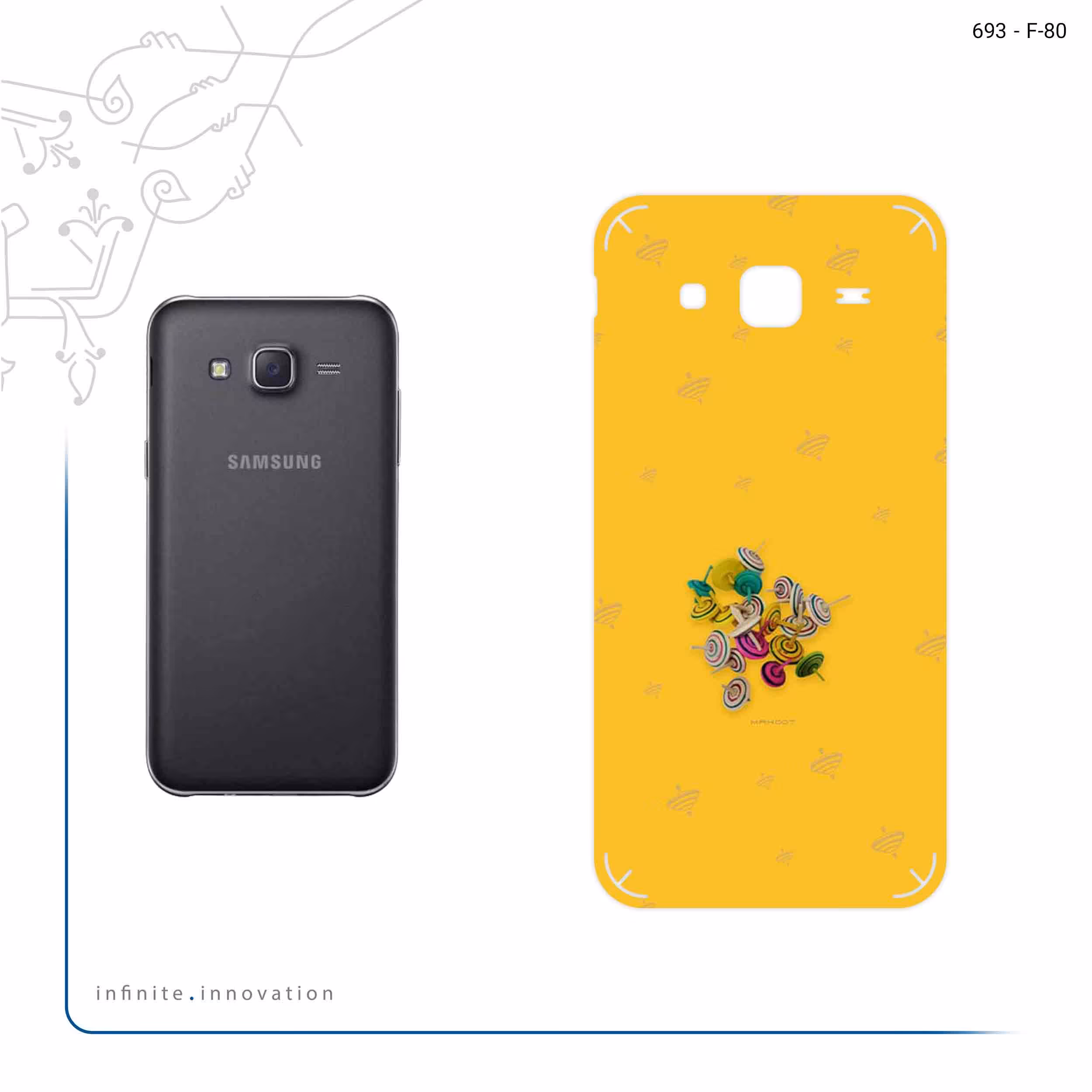 برچسب پوششی ماهوت مدل Nostalgic whirligig مناسب برای گوشی موبایل سامسونگ Galaxy J5