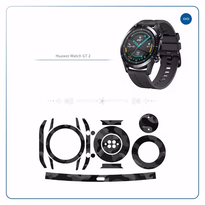 برچسب ماهوت طرح Night-Army مناسب برای ساعت هوشمند هوآوی Watch GT2
