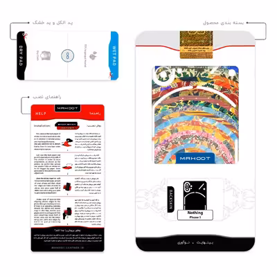 برچسب پوششی ماهوت مدل Collage of Orange Sky مناسب برای گوشی موبایل ناتینگ Phone 1