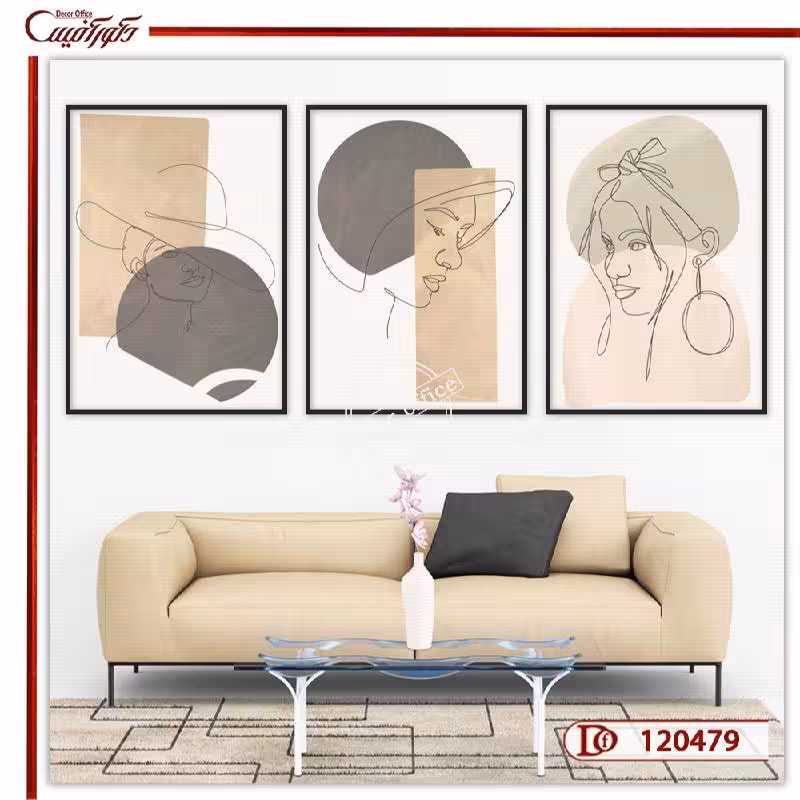 تابلو مینیمال کلینیک پوست و مو L120479