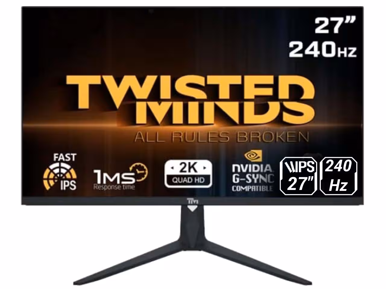 مشخصات، قیمت و خرید مانیتور 27 اینچ Twisted Minds مدل TM27DQI