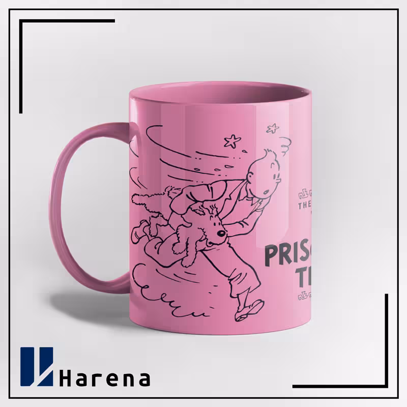 ماگ تمام رنگی معبد خورشید صورتی