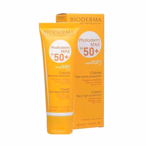 کرم ضد آفتاب بایودرما فتودرم مکس SPF 50 بی رنگ